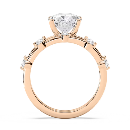 Mila Pear Cut Wedding Set