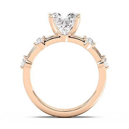 Mila Cushion Cut Wedding Set