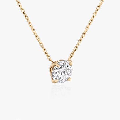 1 Carat Round Solitaire Necklace