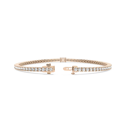Emerald Solitaire Tennis Bracelet
