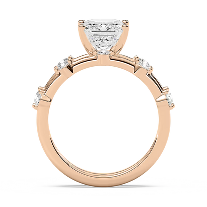 Mila Emerald Cut Wedding Set