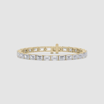 East West Emerald Tennis Bracelet