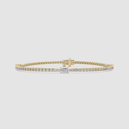 3 Station Tennis Bracelet