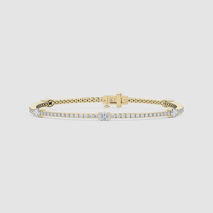 5 Station Tennis Bracelet