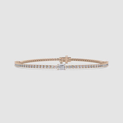 3 Station Tennis Bracelet