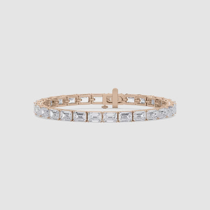 East West Emerald Tennis Bracelet