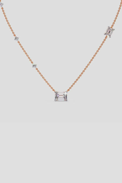 Accented Solitaire Necklace