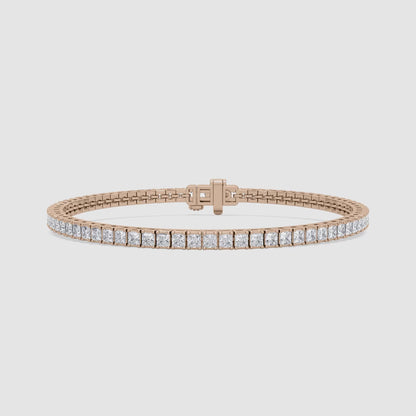 Classic Princess Cut Tennis Bracelet