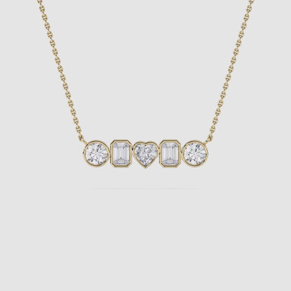 Bezel Mixed Shapes Pendant