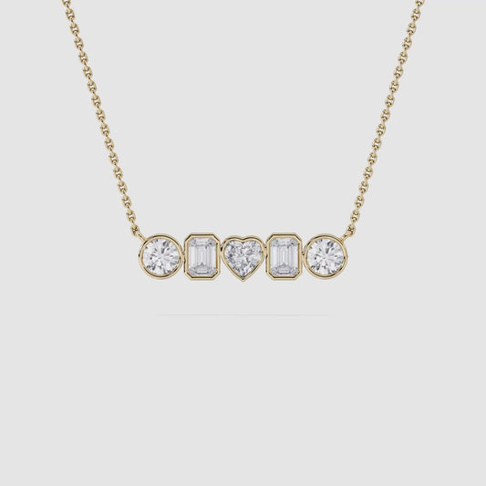 Bezel Mixed Shapes Pendant