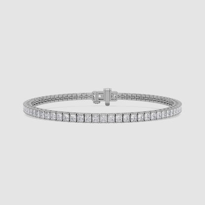 Classic Princess Cut Tennis Bracelet