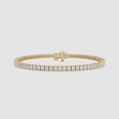 Classic Princess Cut Tennis Bracelet